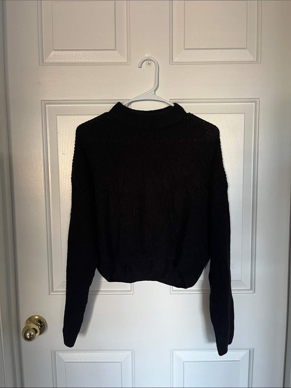 Black Knit Sweater | Large | H&M